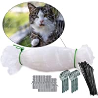 NEEZ Red para Balcones y Ventanas I Red de Seguridad Transparente Incl. Kit de fijación I fijación de la Red de…